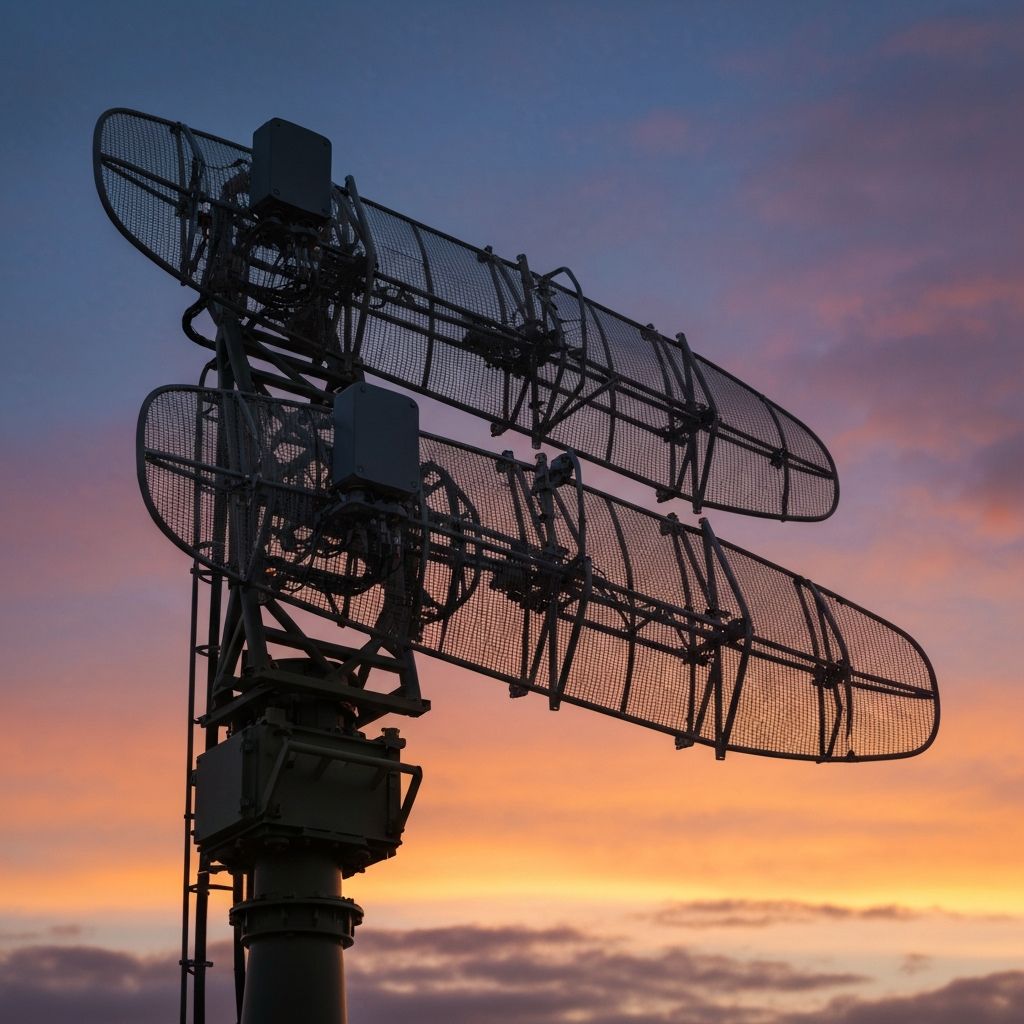 Military radar antenna array